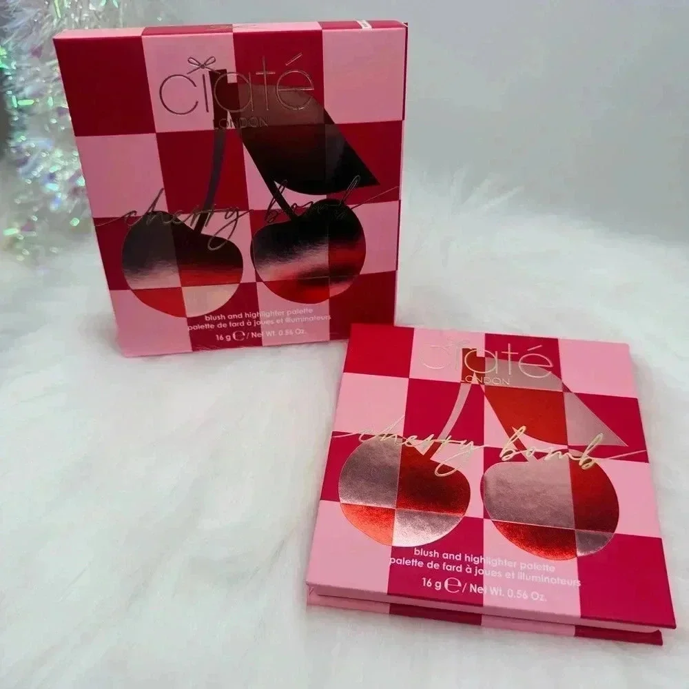 CIATÉ LONDON Cherry Bomb Blush and Highlighter Palette in Light Medium